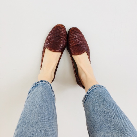 Shoes - Woven leather flats